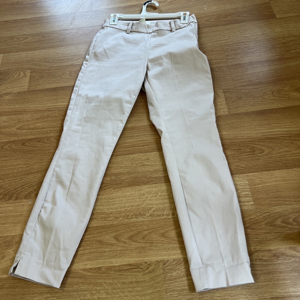 H&M Pants Pink‎ Blush Stretch Side Zip Dress Slacks Preppy Casual Women's Size 6